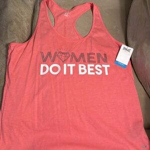 Brand new Everlast women do it best pink tank top